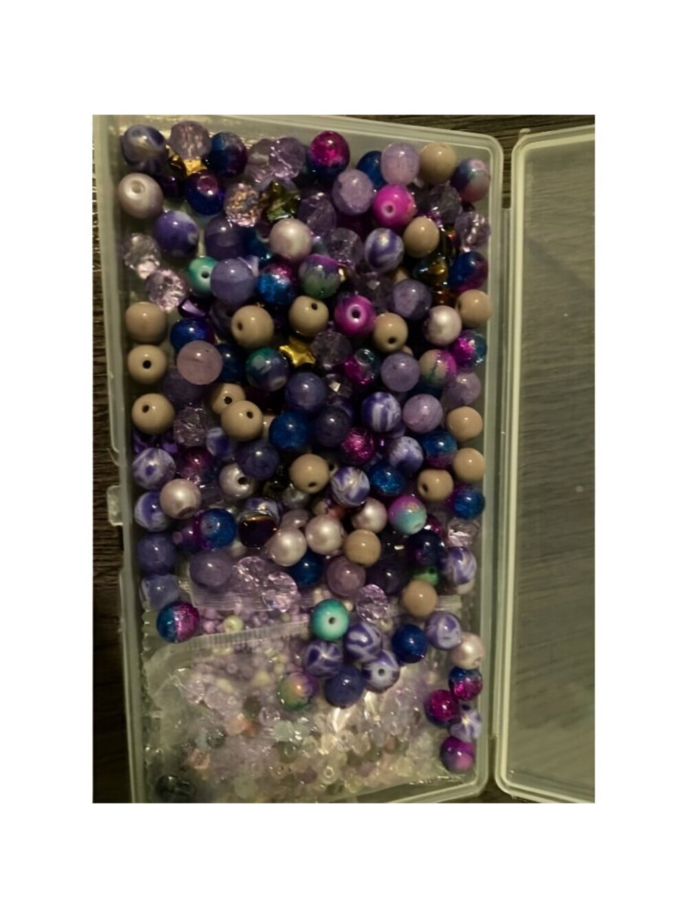 900pcs Glass Craft Beads for Bracelet Making Kit, Include Assorted Round/Bicone